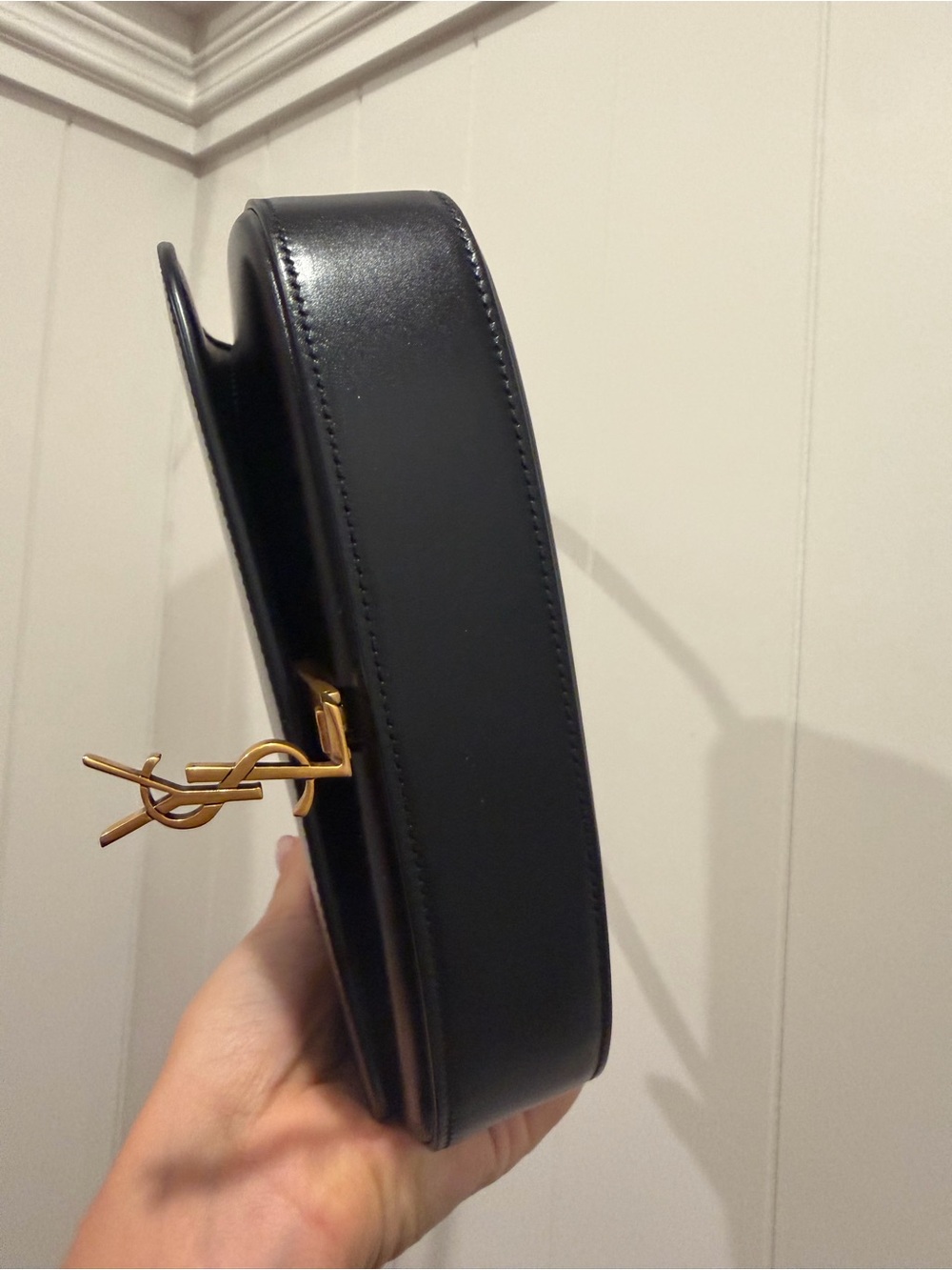 Saint Laurent mini Voltaire Black Leather Shoulder Bag - Picture 5 of 8